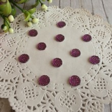 Серединка круглая блеск, 8 мм, сиреневая