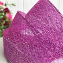 Парча 3,5 см, малиновая, рулон 23 м