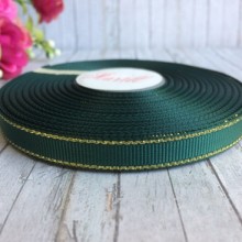 Репс 0,9 см люрекс (золото), бутылочный, рулон 23 м