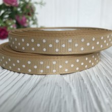 Репс 1 см горох, золото, 23 м в рулоне