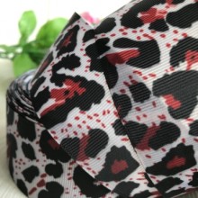 Репс 4 см, серый леопард, рулон 18 м