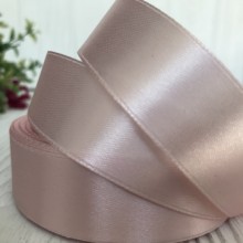 Атлас 2,5 см, ванільно-пудровий, рулон 33 м, УПАКОВКА 5 рулонів