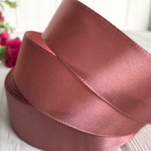 Атлас 2,5 см, коньячний, рулон 33 м