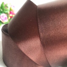 Атлас 5 см, шоколадний, рулон 33 м