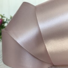 Атлас 5 см, ванільно-пудровий, рулон 33 м, УПАКОВКА 4 рулони