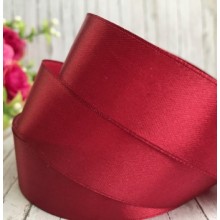 Атлас 2,5 см, марсала, рулон 33 м Атлас 2,5 см, марсала, рулон 33 м