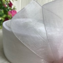 Органза 4 см, белый, рулон 45 м Органза 4 см, белый, рулон 45 м