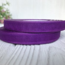 Органза 0,6 см, темно-фиолетовый, рулон 45 м