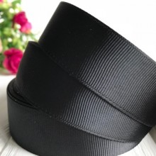 Репс 2,5 см (100 ярдов), черный, 90 м в рулоне