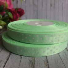 Репс 1 см горох, светло-салатовый, 23 м в рулоне