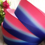 Репсовая лента Омбре