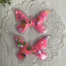 Силиконовая бабочка с наполнителем, 7х4,5 см, ярко-розовые пустые звезды, упаковка 20 шт. Силиконовая бабочка с наполнителем, 7х4,5 см, ярко-розовые пустые звезды, упаковка 20 шт.