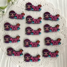 Кабошон Lol с надписью, 2,5х1,5 см, Aran tza, упаковка 25 шт.