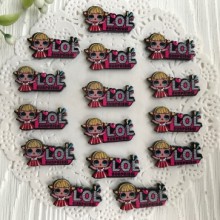 Кабошон Lol с надписью, 2,5х1,5 см, Lol surprise, упаковка 25 шт.