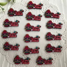 Кабошон Lol с надписью, 2,5х1,5 см, Do your best, упаковка 25 шт.