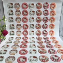 Наклейки для крышечек, Kitty, упаковка 70 шт.