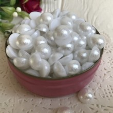 Полубусина антик, 10 мм, белый, упаковка 250 г Полубусина антик, 10 мм, белый, упаковка 250 г