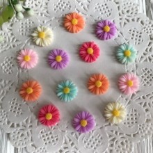 Серединка маргаритка, 1,3 см, цветной микс, упаковка 200 шт.