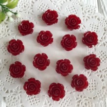 Серединка розочка, 1 см, бургунди, упаковка 200 шт.