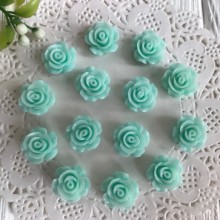 Серединка розочка, 1 см, мятный, упаковка 200 шт.