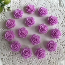 Серединка розочка, 1,5 см, сиреневый, упаковка 100 шт.