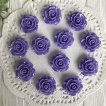 Серединка розочка, 2 см, фиолетовый, упаковка 100 шт.