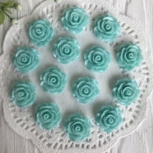 Серединка розочка, 2 см, мятный, упаковка 100 шт.