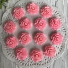 Серединка розочка, 2 см, розовый, упаковка 100 шт.