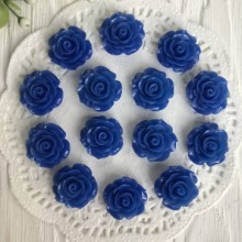 Серединка розочка, 2 см, темно-синий, упаковка 100 шт.