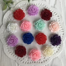 Серединка розочка, 2 см, цветной микс, упаковка 100 шт.