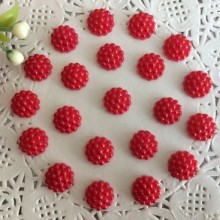 Серединка-хризантемка, 10 мм, красный, упаковка 250 грам