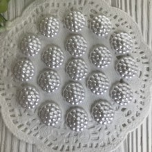 Серединка-хризантемка, 16 мм, белая, упаковка 250 грам