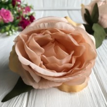 Бутон розы 9 см, персиковый, упаковка 50 шт.