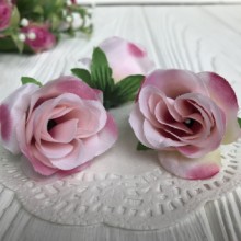 Бутон розы тканевый, 3,5 см, светло-розово-малиновый, упаковка 100 шт.