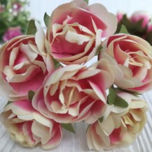Пионовидная роза, 3 см, молочно-малиновый, упаковка 60 шт. Пионовидная роза, 3 см, молочно-малиновый, упаковка 60 шт.