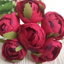 Півонія тканинний закритий, 4 см, малиново-фіолетовий, упаковка 36 шт.