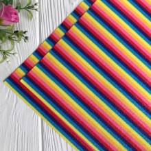 Экокожа блеск радужный (18801533), 20х30 см, вертикальная полоса, упаковка 10 шт.