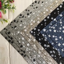 Экокожа блеск звездочки (№188012), 20х30 см, набор 10 шт.