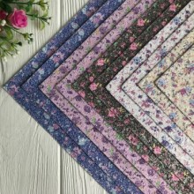 Экокожа блеск (1910114), 20х30 см, цветы, упаковка 10 шт.