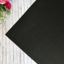 Фоамиран, 1 мм, черный, 50 х 50 см, упаковка 10 шт.