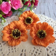 Бутон мака (фоамиран), 4 см, оранжевый, упаковка 100 шт.