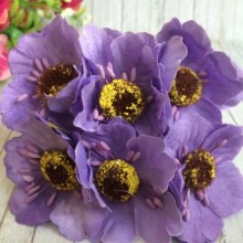 Мак, 4 см, лиловый, упаковка 60 шт.