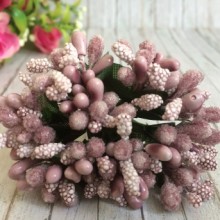 Веточка с тычинками, пудровая, упаковка 144 шт.