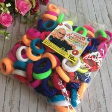 Резинка Калуш (велюрчик), 2,7 см, цветной микс, упаковка 100 шт.