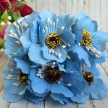 Мак, 4 см, голубой, упаковка 60 шт.