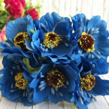 Мак, 4 см, синий, упаковка 60 шт.