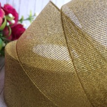 Парча 4 см, золото, рулон 23 м