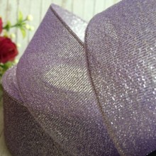 Парча 4 см, лиловая, рулон 23 м
