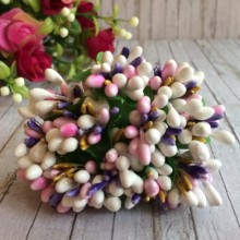 Веточка MIX, бело-розовая, упаковка 144 шт.