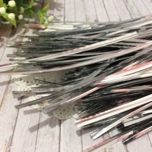 Проволочные завязки Twist tie, 10 см, серебряные, 760 шт.